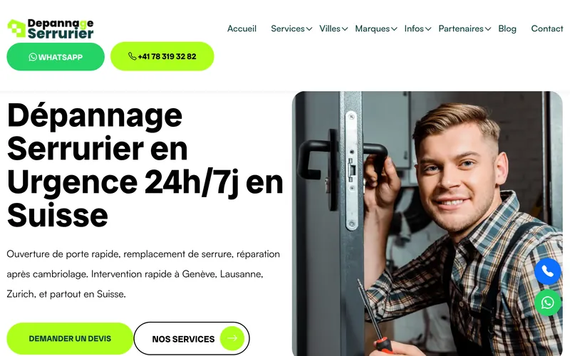 Dépannage Serrurier 24/7